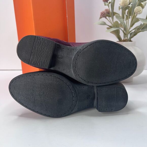 Miz Mooz Bangkok Leather Ankle Boot Side Zip Eggplant 111225 Women EU 36/5.5 NWB - Picture 8 of 11